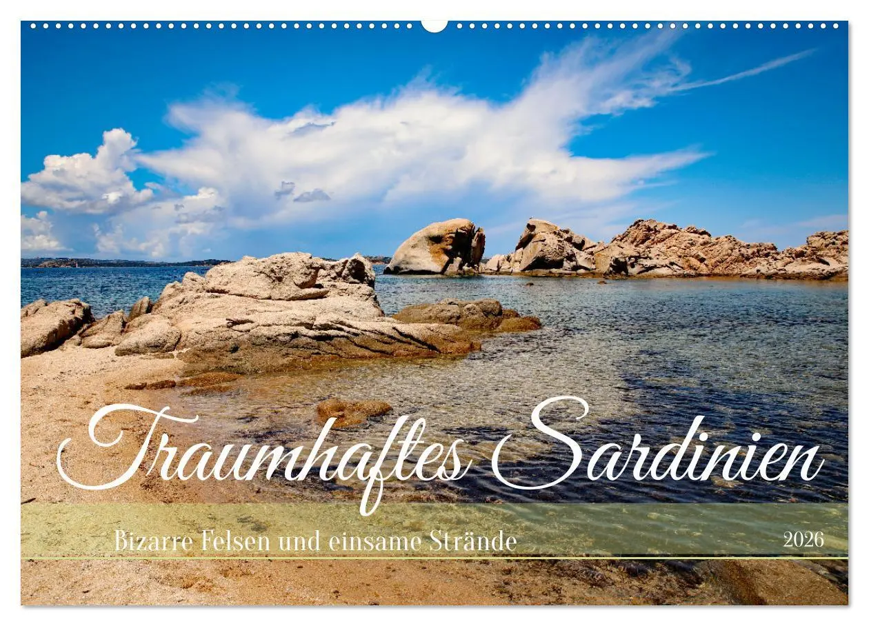 Cover: 9783457394465 | Traumhaftes Sardinien (Wandkalender 2026 DIN A2 quer), CALVENDO...