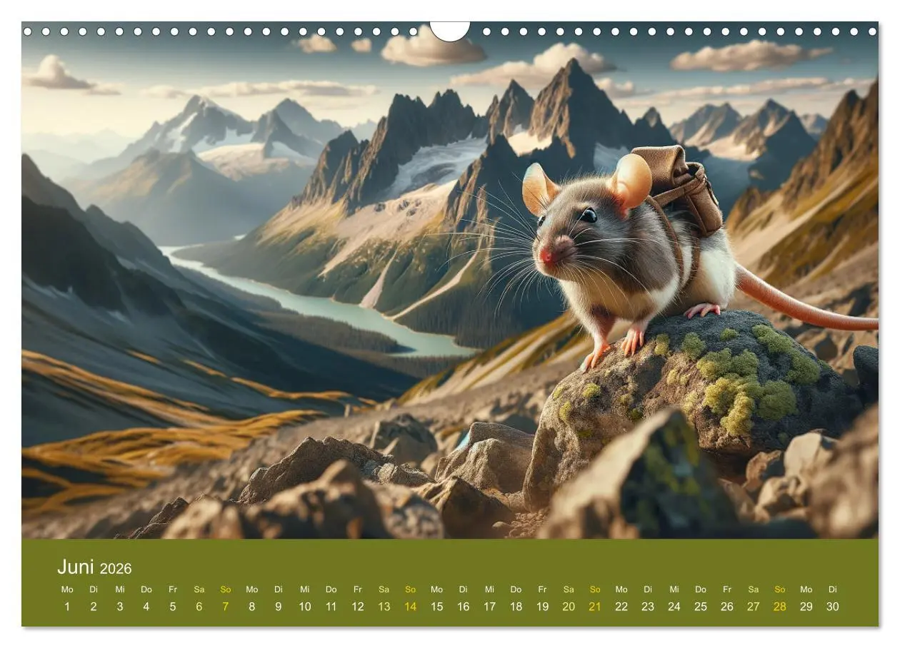 Bild: 9783457464465 | Abenteuerliche Ratten (Wandkalender 2026 DIN A3 quer), CALVENDO...