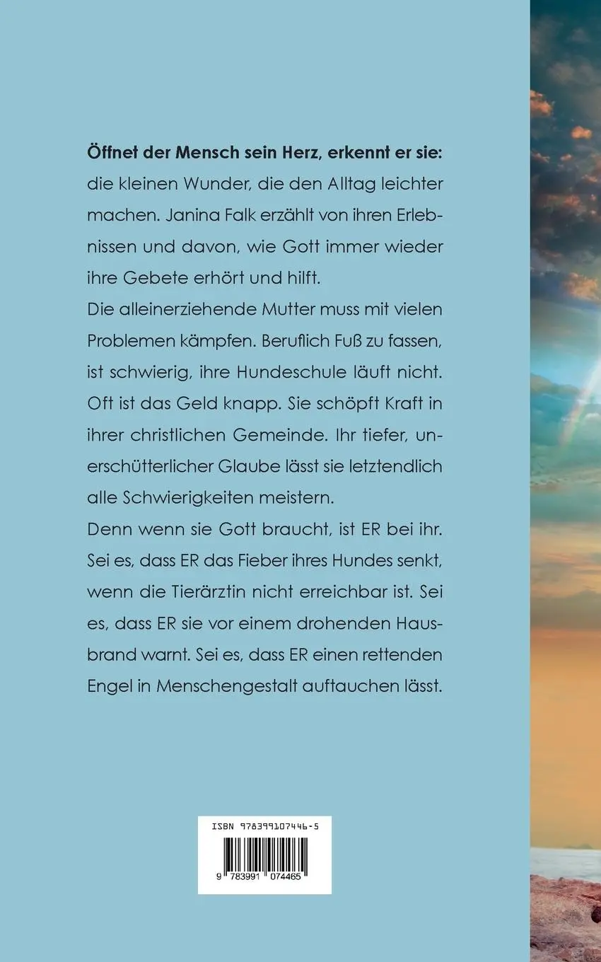 Rückseite: 9783991074465 | Erlebte Wunder | Janina Falk | Taschenbuch | 82 S. | Deutsch | 2021