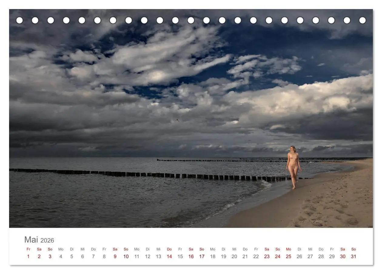 Bild: 9783457764565 | Akt und Meer (Tischkalender 2026 DIN A5 quer), CALVENDO Monatskalender
