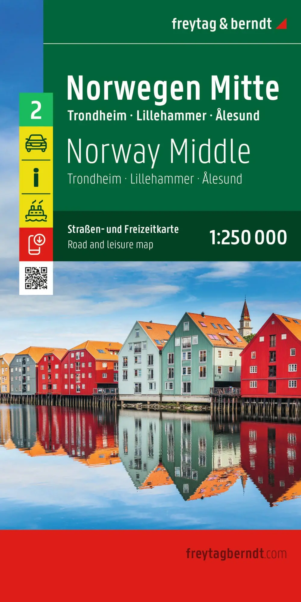 Cover: 9783707924565 | Norwegen Mitte, Straßen- und Freizeitkarte 1:250.000, freytag &amp; berndt