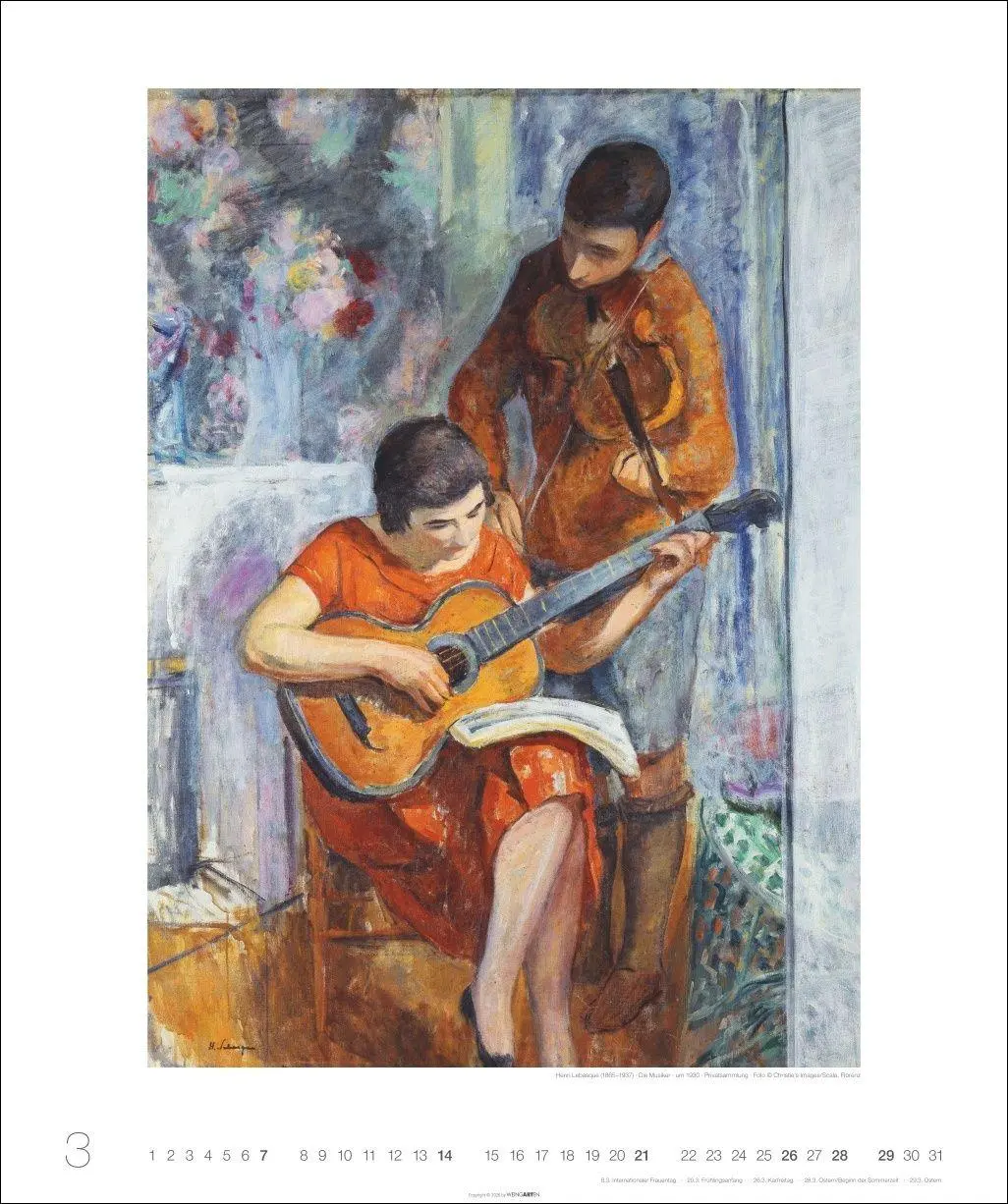 Bild: 9783839904565 | Allegro - Musik in der Kunst Kalender 2027 - Musik in der Kunst | 2027