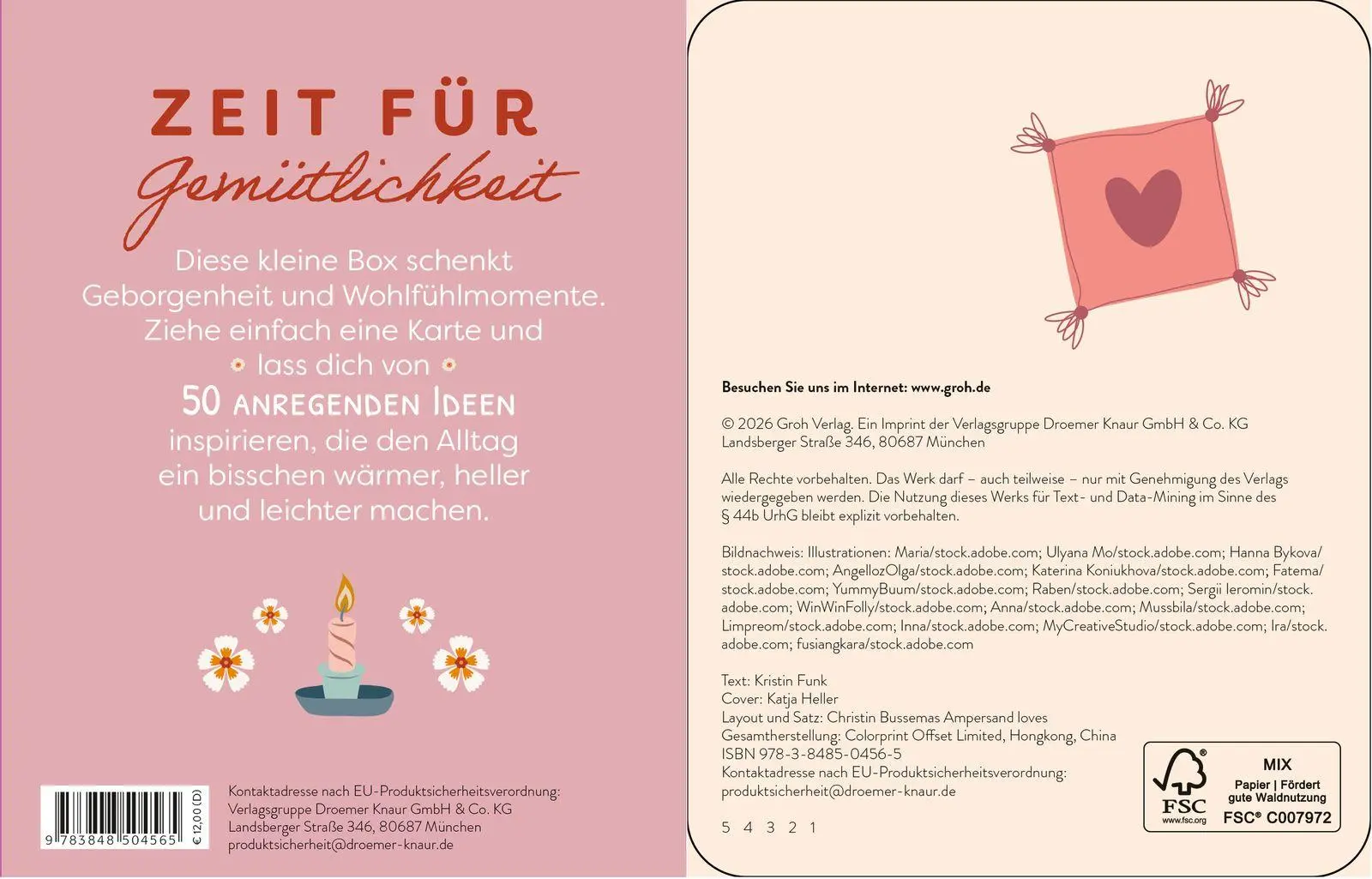 Rückseite: 9783848504565 | Impulskarten: Meine Wohlfühlbox | Kristin Funk | Taschenbuch | 51 S.