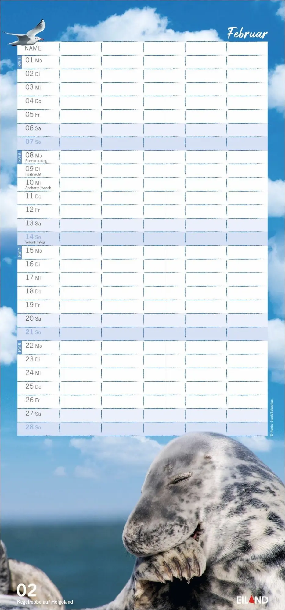 Bild: 9783964024565 | Meerzeit Familienplaner 2027 | Kalender | Familienplaner Eiland | 2027