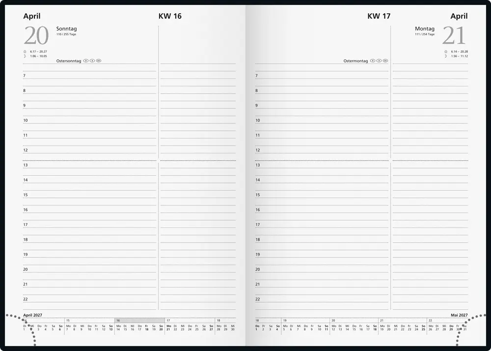Bild: 4003273794665 | Buchkalender Mod. Chefplaner 2027, A5, Kunststoff, dunkelblau | 400 S.