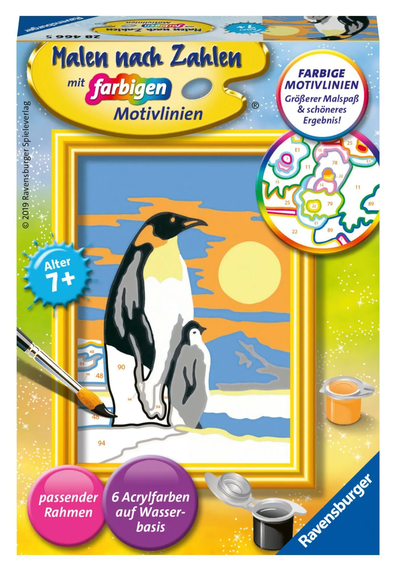 Cover: 4005556284665 | Süße Pinguine - Mal-Set | Spiel | CreArt Malen nach Zahlen | Deutsch