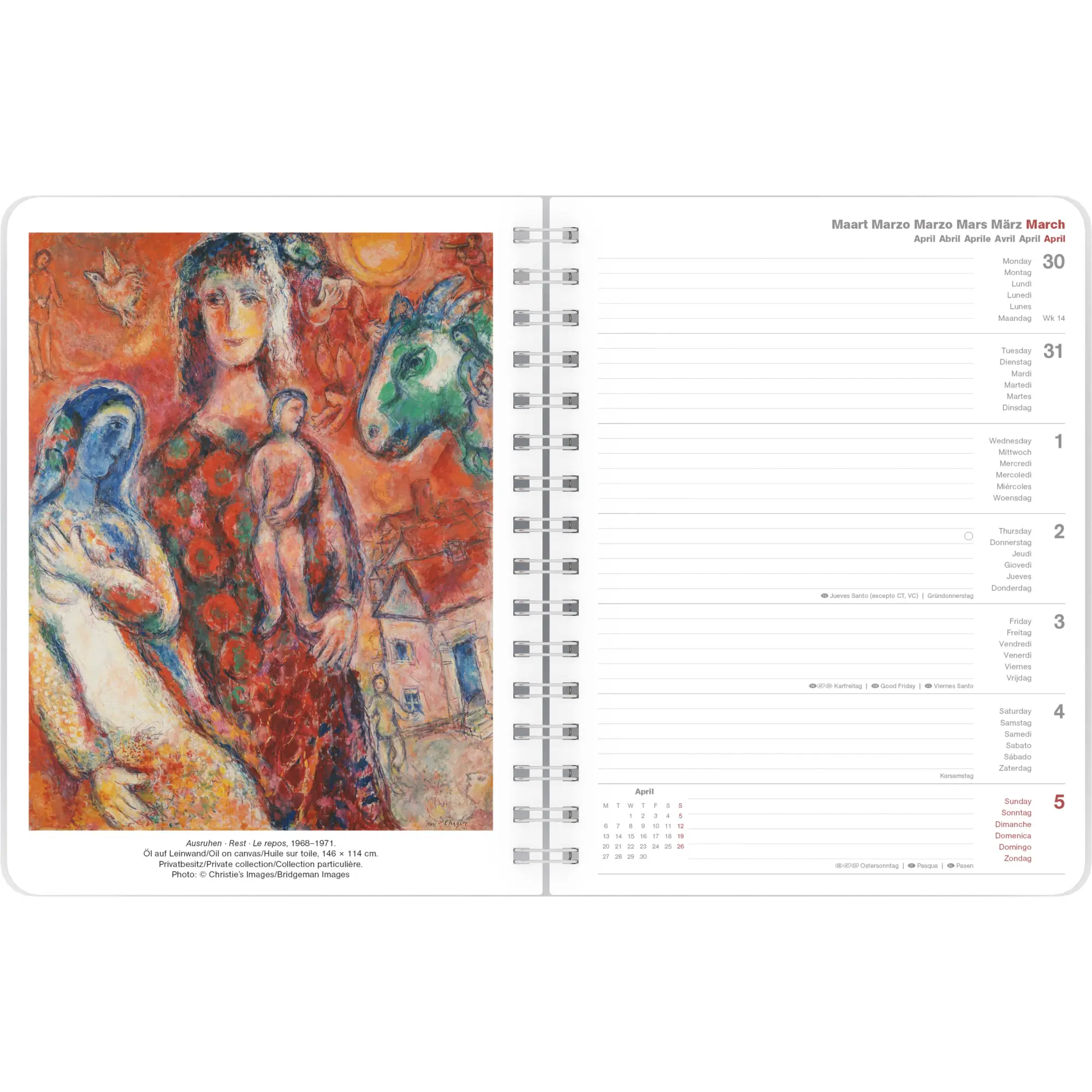 Bild: 4069095004665 | Marc Chagall 2026 - Diary - Buchkalender - Taschenkalender -...