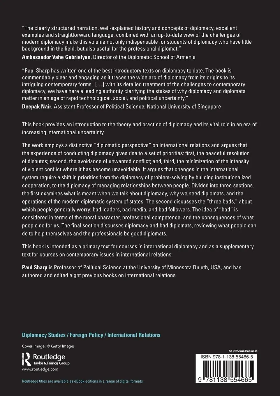 Rückseite: 9781138554665 | Diplomacy in the 21st Century | A Brief Introduction | Paul Sharp