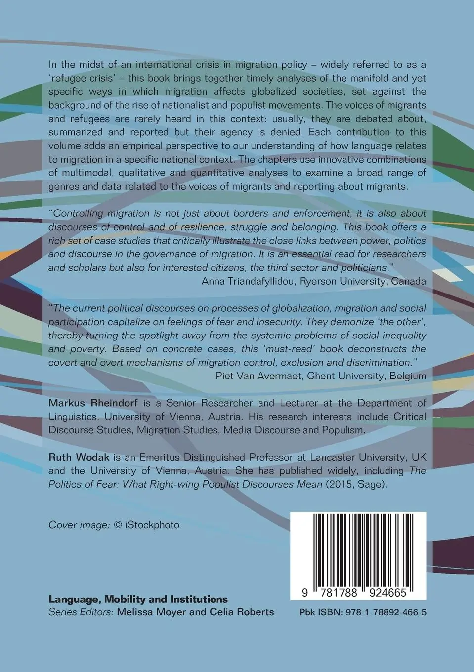 Rückseite: 9781788924665 | Sociolinguistic Perspectives on Migration Control | Rheindorf (u. a.)