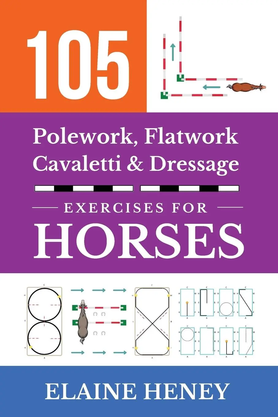Cover: 9781917234665 | 105 Polework, Flatwork, Cavaletti &amp; Dressage Exercises for Horses