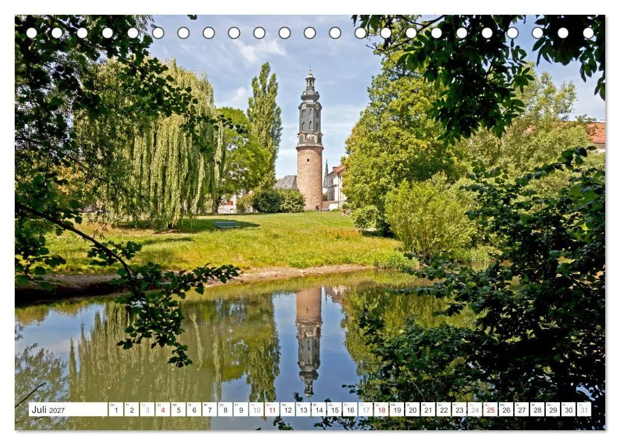 Bild: 9783516774665 | Thüringen - Weimar (Tischkalender 2027 DIN A5 quer), CALVENDO...