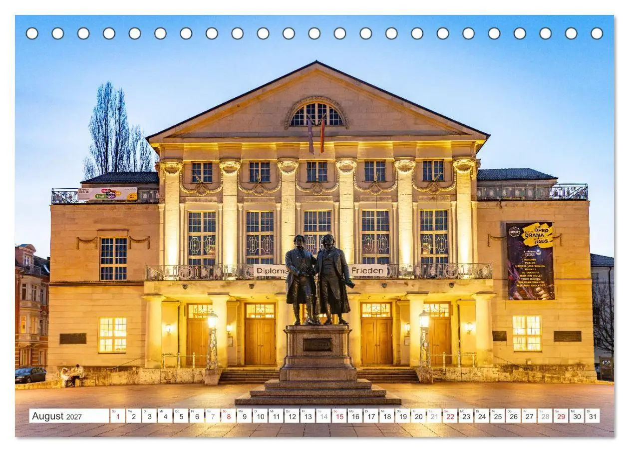 Bild: 9783516774665 | Thüringen - Weimar (Tischkalender 2027 DIN A5 quer), CALVENDO...