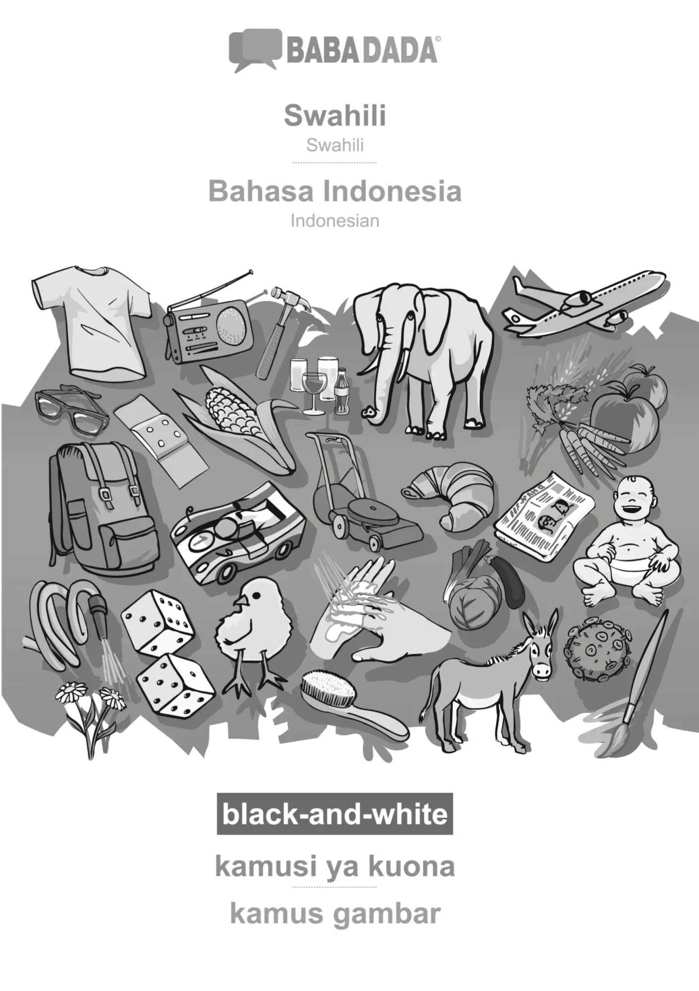 Cover: 9783752224665 | Swahili - Bahasa Indonesia, kamusi ya kuona, BW | Babadada Gmbh | Buch