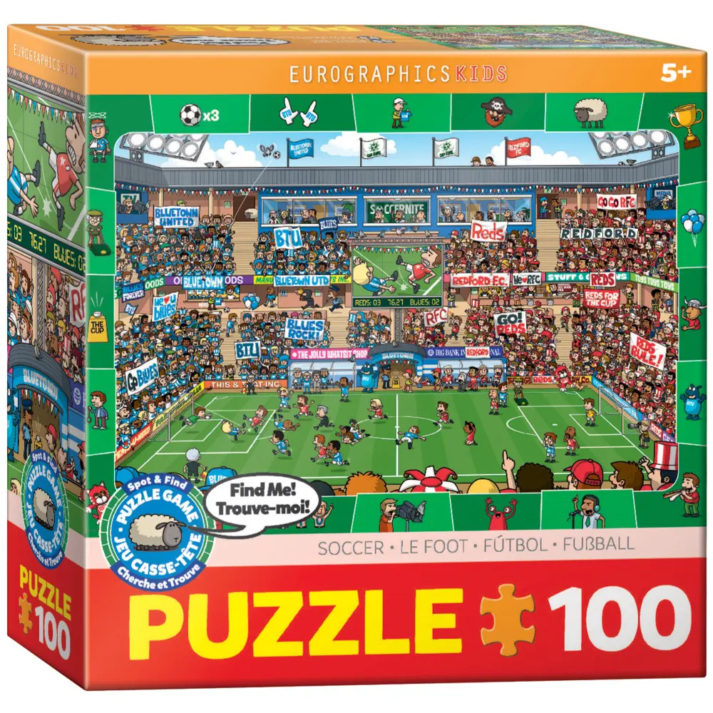 Cover: 628136604765 | Fußball - Suchen &amp; Finden (Puzzle) | Spiel | In Spielebox | 6100-0476