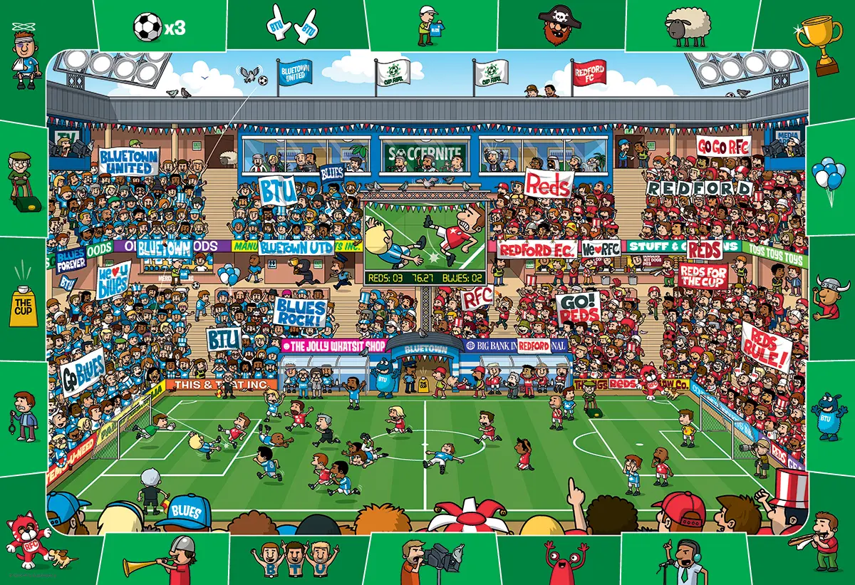 Bild: 628136604765 | Fußball - Suchen &amp; Finden (Puzzle) | Spiel | In Spielebox | 6100-0476