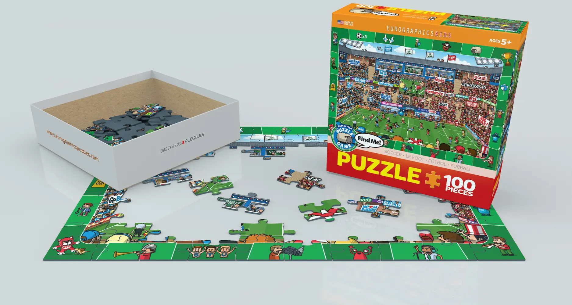 Bild: 628136604765 | Fußball - Suchen &amp; Finden (Puzzle) | Spiel | In Spielebox | 6100-0476