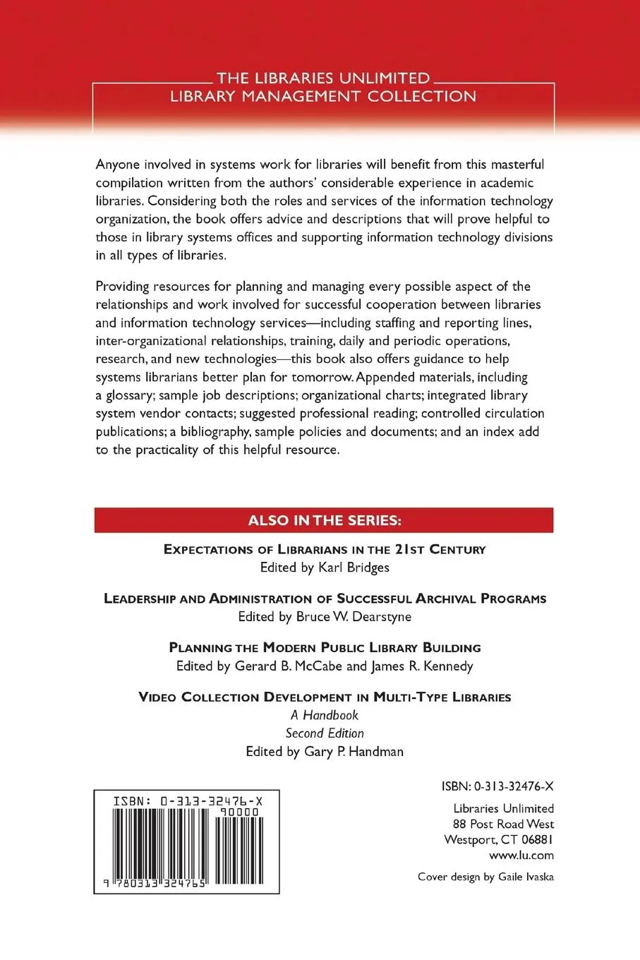 Rückseite: 9780313324765 | Managing Information Technology | A Handbook for Systems Librarians