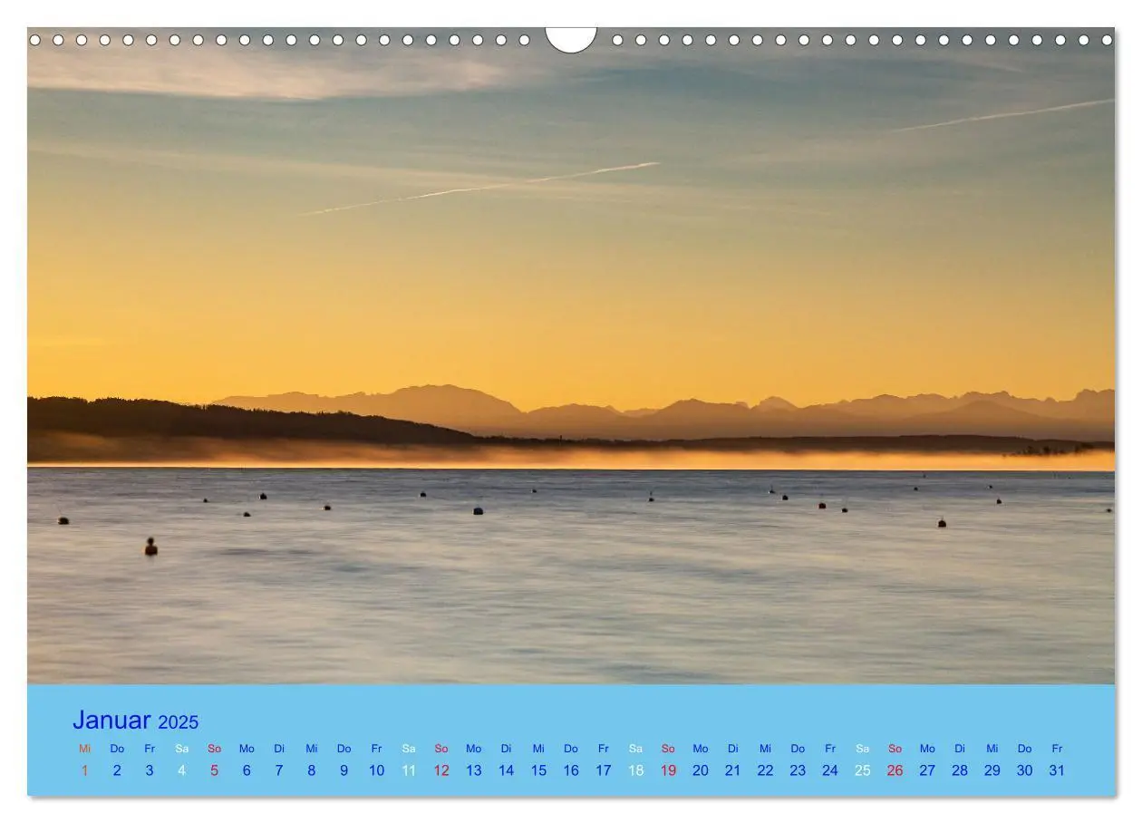 Bild: 9783435034765 | Ammersee-Ansichten (Wandkalender 2025 DIN A3 quer), CALVENDO...