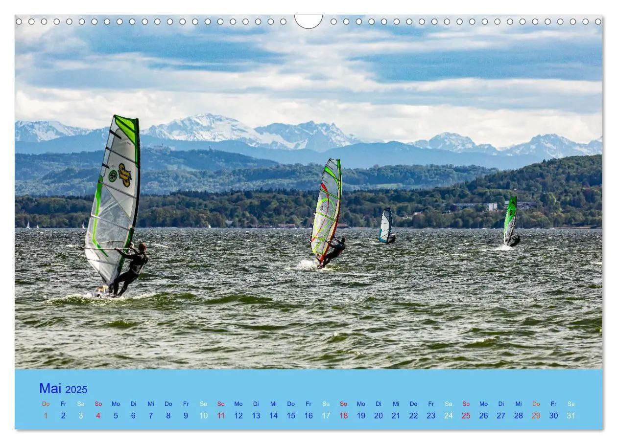Bild: 9783435034765 | Ammersee-Ansichten (Wandkalender 2025 DIN A3 quer), CALVENDO...