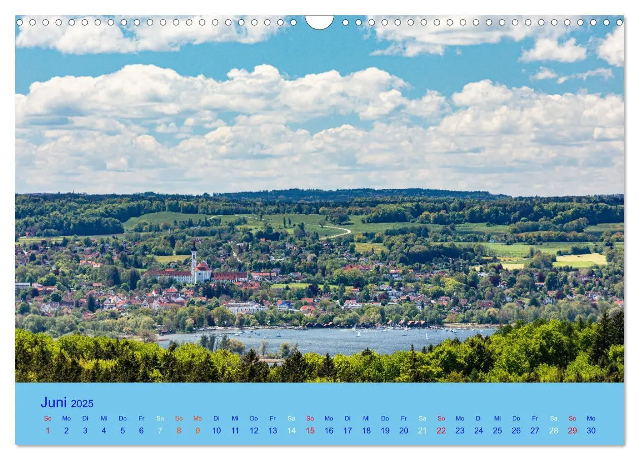 Bild: 9783435034765 | Ammersee-Ansichten (Wandkalender 2025 DIN A3 quer), CALVENDO...