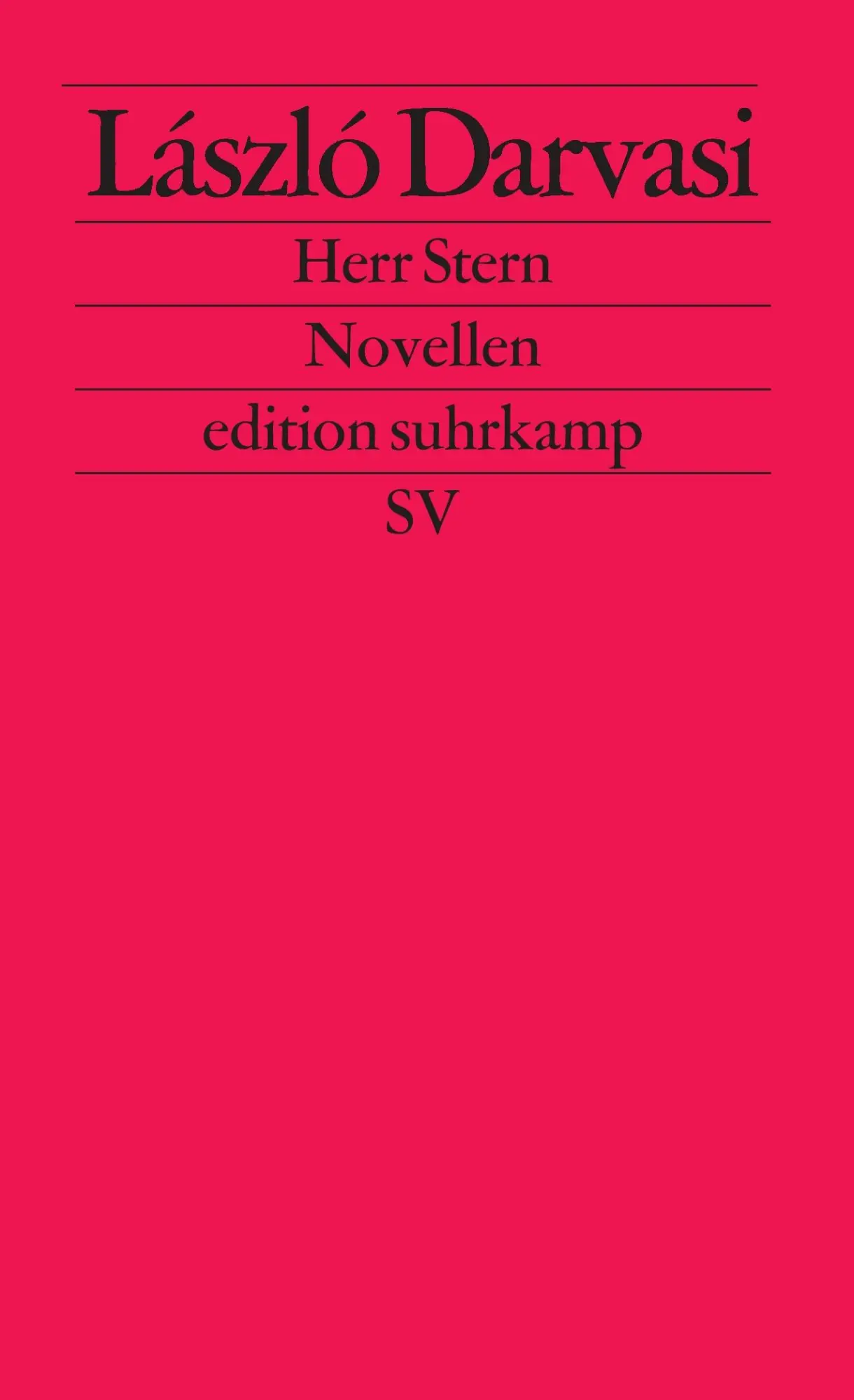 Cover: 9783518124765 | Herr Stern | Novellen | László Darvasi | Taschenbuch | 226 S. | 2006