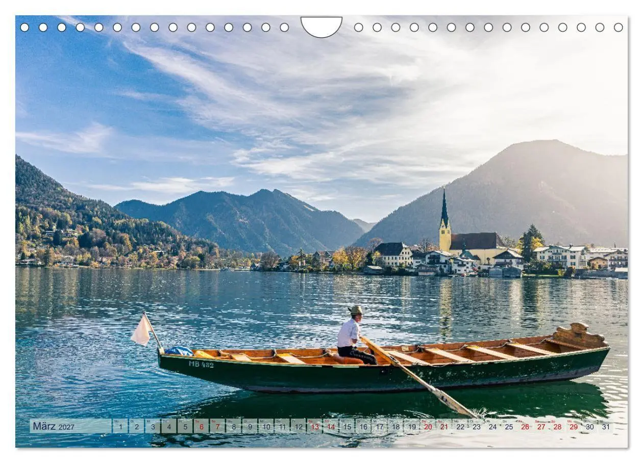 Bild: 9783569234765 | Malerischer Tegernsee (Wandkalender 2027 DIN A4 quer), CALVENDO...