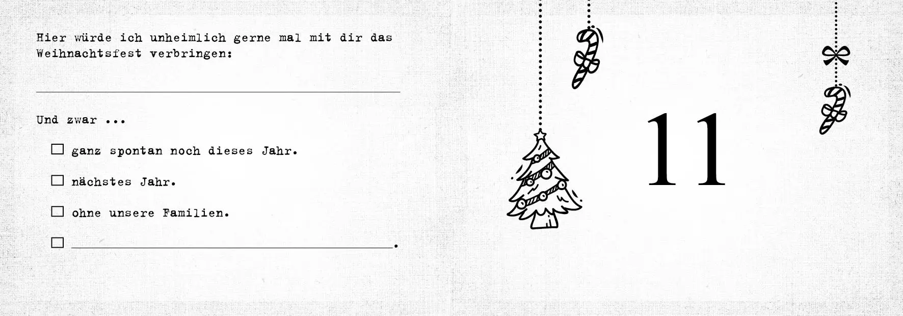 Bild: 9783742314765 | Was ich an dir liebe - Adventskalender. Hardcover-Ausgabe | Reinwarth