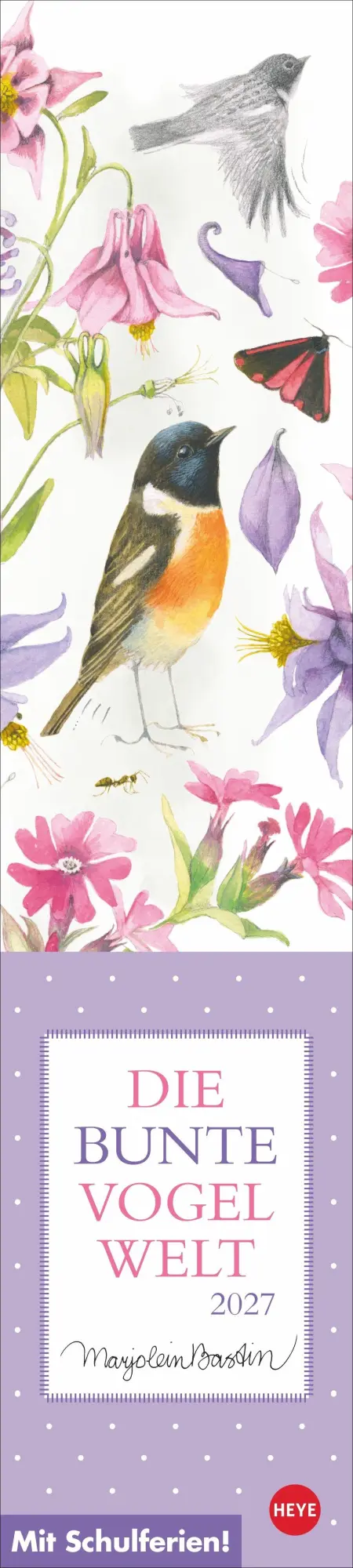 Cover: 9783756414765 | Marjolein Bastin: Die bunte Vogelwelt Langplaner 2027 | Bastin | 13 S.