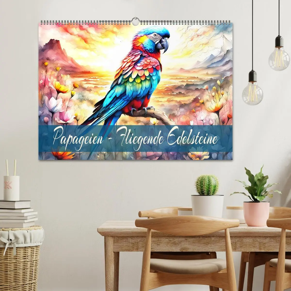 Bild: 9783457424865 | Papageien - Fliegende Edelsteine (Wandkalender 2026 DIN A2 quer),...