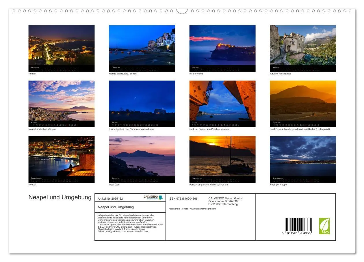 Bild: 9783516204865 | Neapel und Umgebung (hochwertiger Premium Wandkalender 2026 DIN A2...