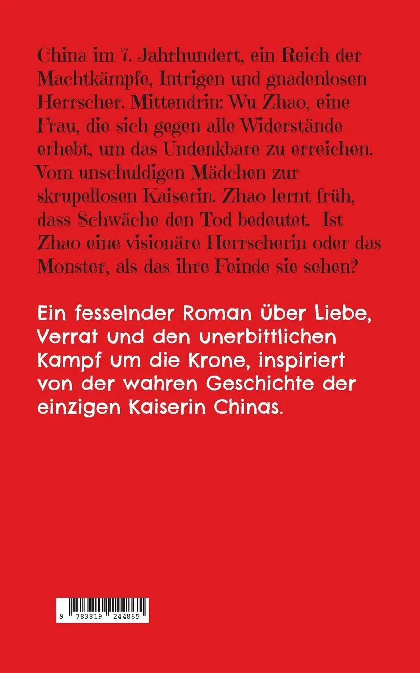 Rückseite: 9783819244865 | Zhao | Die erste und letzte Kaiserin von China | Laura Beczka | Buch