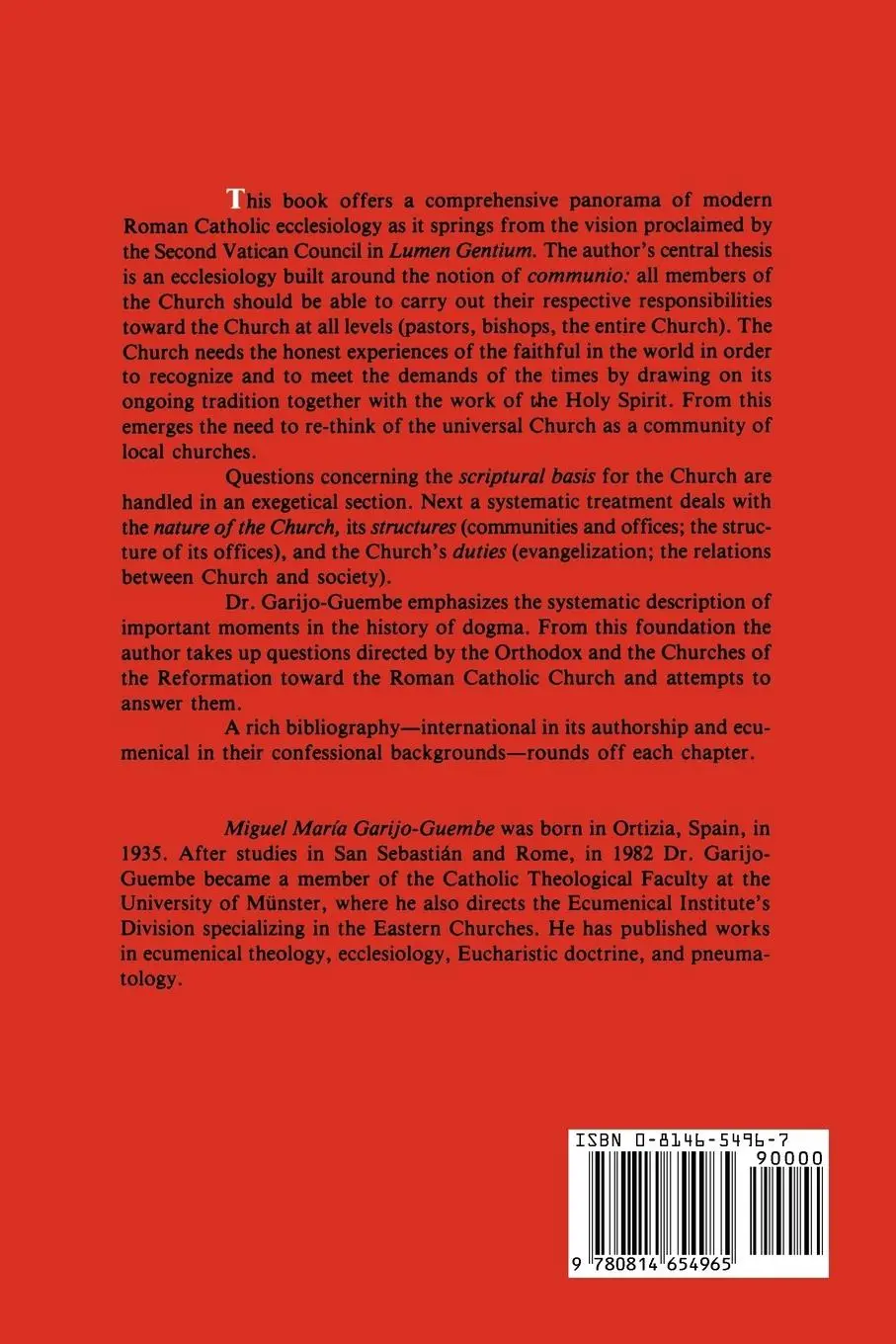 Rückseite: 9780814654965 | Communion of the Saints | Miguel M. Garijo-Guembe | Taschenbuch | 1994