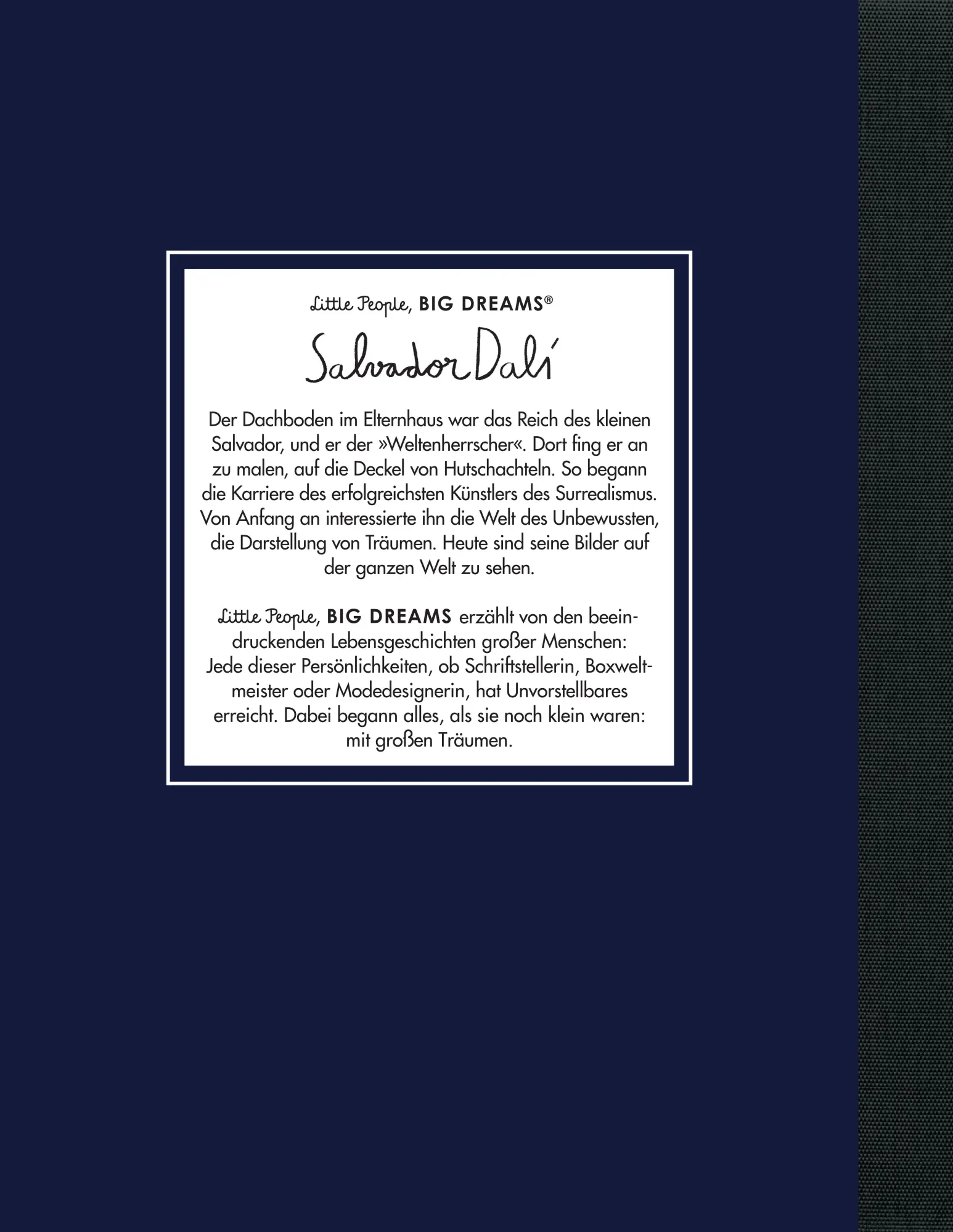 Rückseite: 9783458644965 | Salvador Dalí | María Isabel Sánchez Vegara | Buch | 32 S. | Deutsch