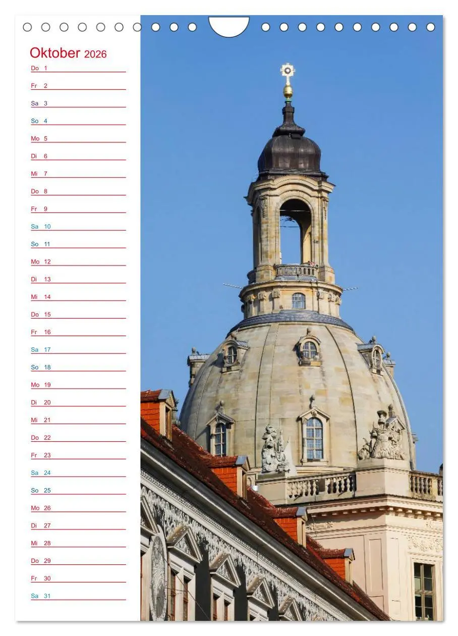 Bild: 9783516434965 | Frauenkirche Dresden (Wandkalender 2026 DIN A4 hoch), CALVENDO...