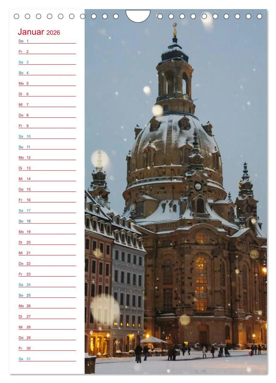 Bild: 9783516434965 | Frauenkirche Dresden (Wandkalender 2026 DIN A4 hoch), CALVENDO...