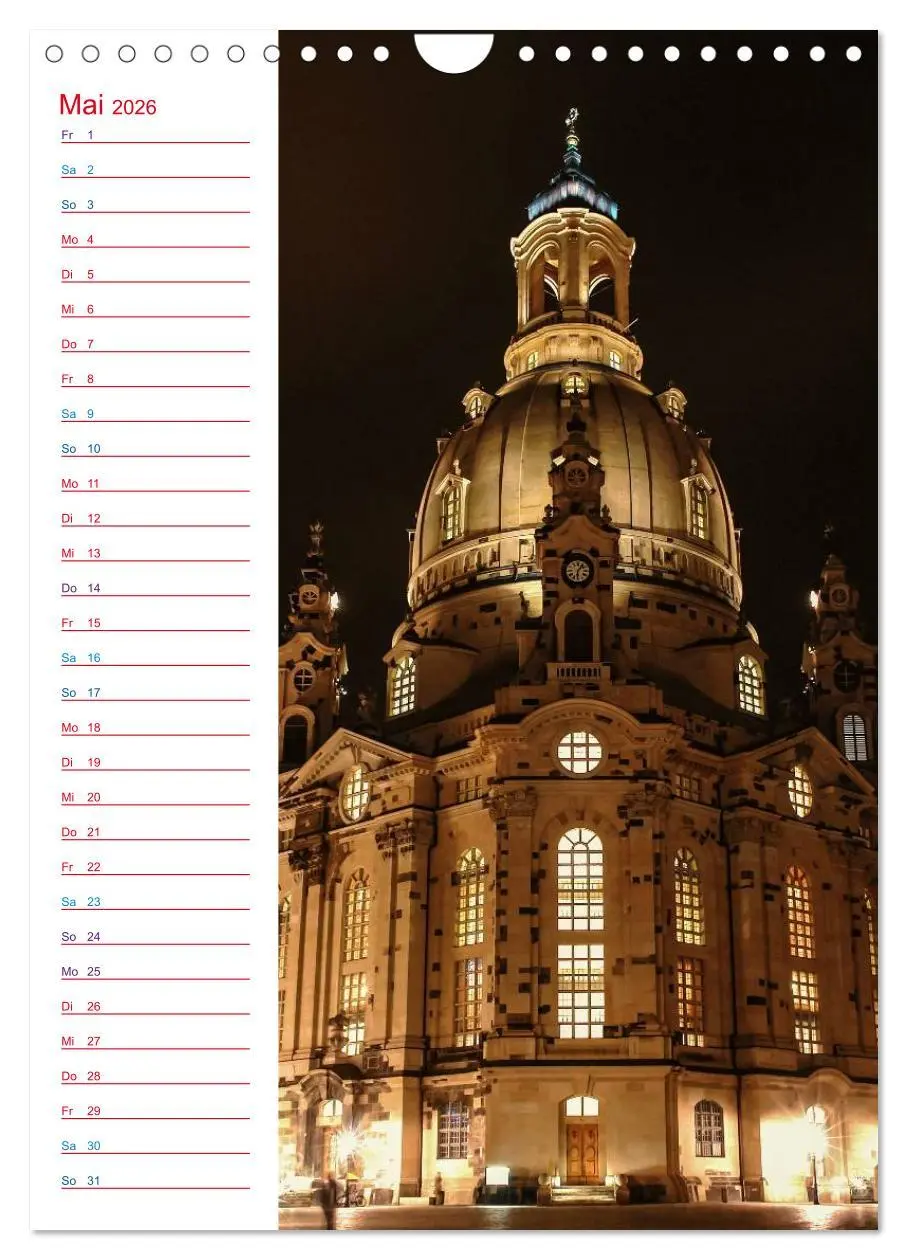 Bild: 9783516434965 | Frauenkirche Dresden (Wandkalender 2026 DIN A4 hoch), CALVENDO...