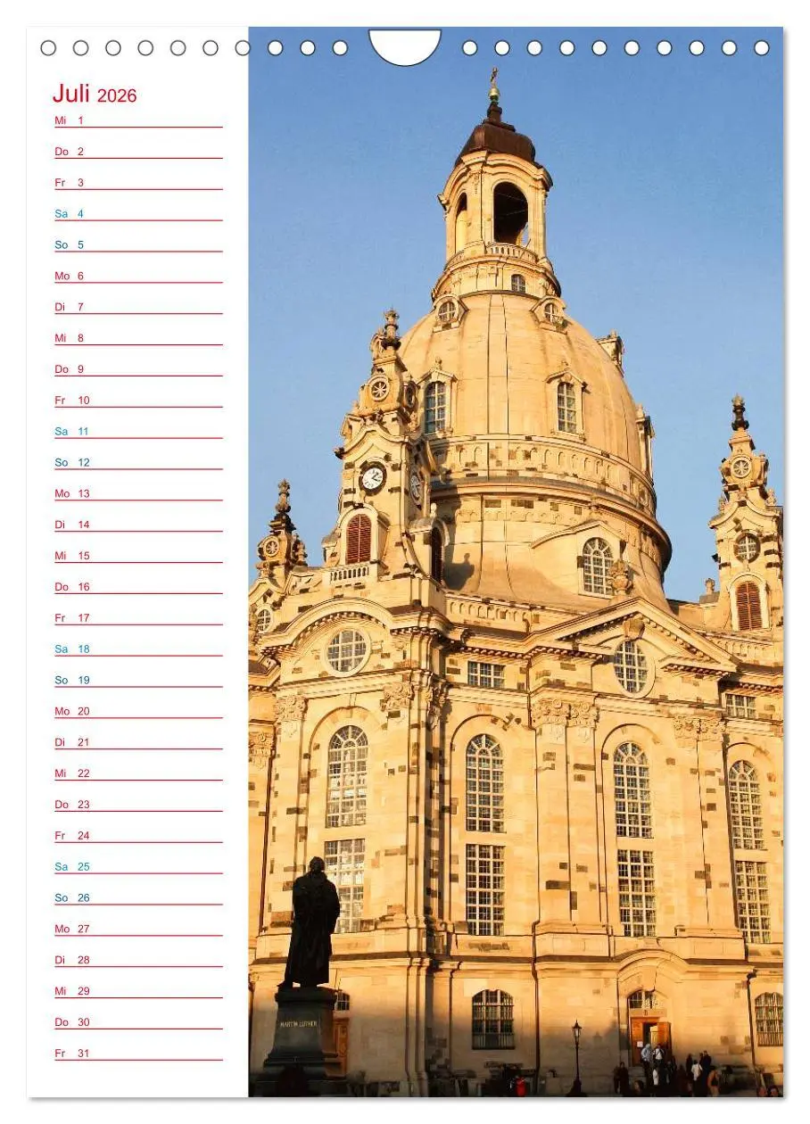 Bild: 9783516434965 | Frauenkirche Dresden (Wandkalender 2026 DIN A4 hoch), CALVENDO...
