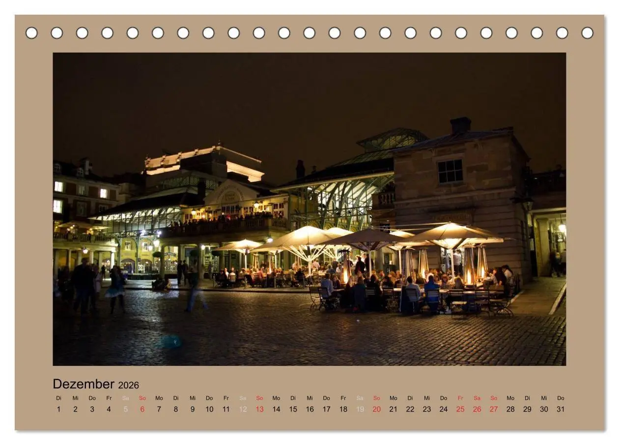 Bild: 9783516674965 | London (Tischkalender 2026 DIN A5 quer), CALVENDO Monatskalender