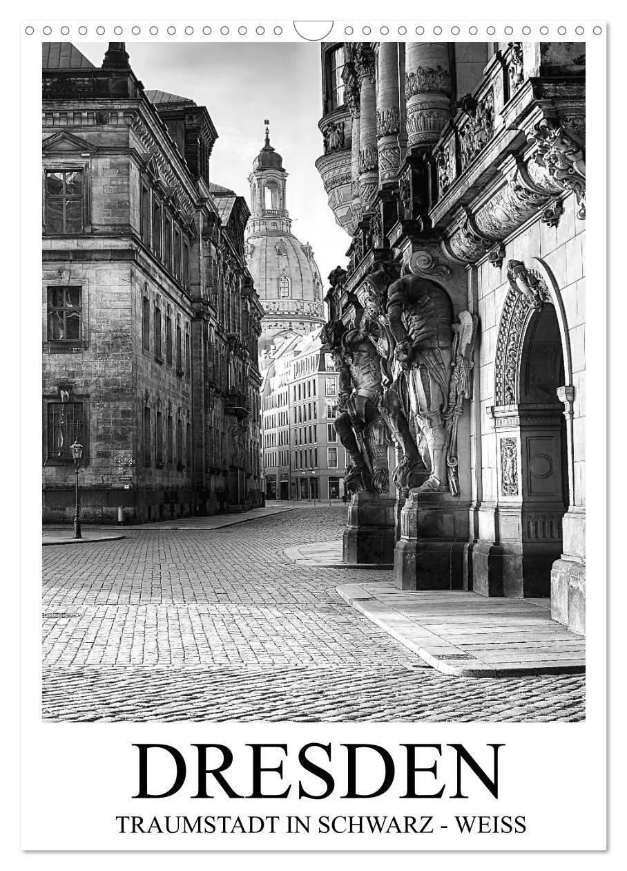 Cover: 9783594104965 | Dresden Traumstadt in Schwarz-Weiß (Wandkalender 2027 DIN A3 hoch),...