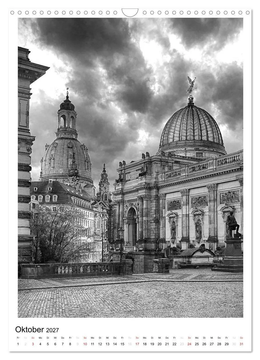 Bild: 9783594104965 | Dresden Traumstadt in Schwarz-Weiß (Wandkalender 2027 DIN A3 hoch),...