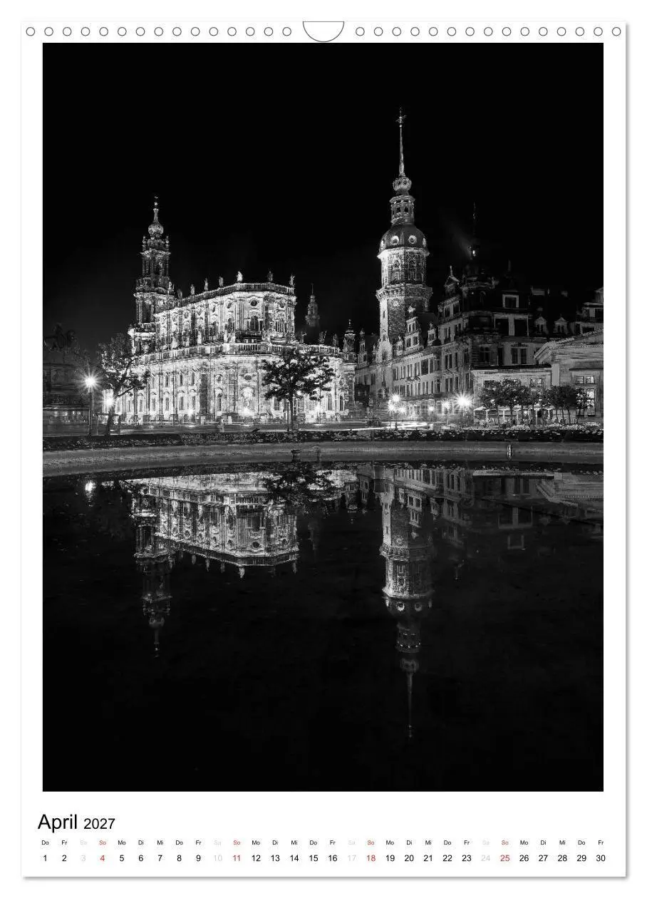 Bild: 9783594104965 | Dresden Traumstadt in Schwarz-Weiß (Wandkalender 2027 DIN A3 hoch),...