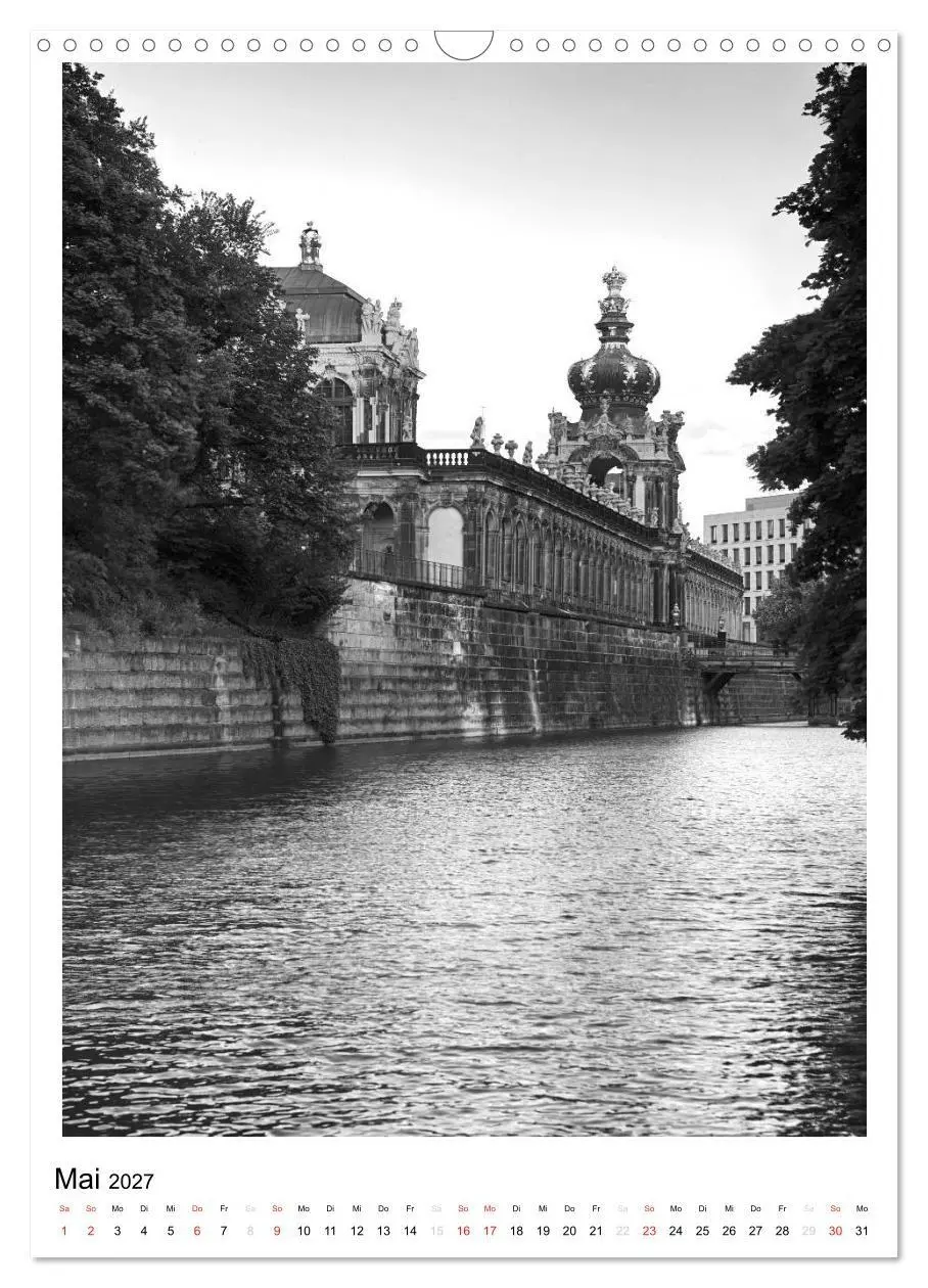 Bild: 9783594104965 | Dresden Traumstadt in Schwarz-Weiß (Wandkalender 2027 DIN A3 hoch),...