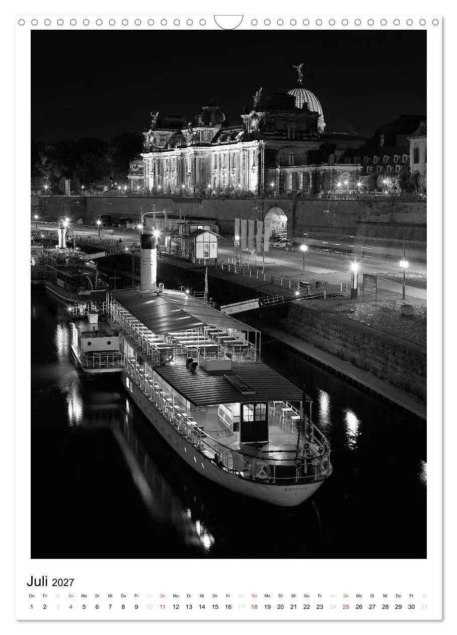 Bild: 9783594104965 | Dresden Traumstadt in Schwarz-Weiß (Wandkalender 2027 DIN A3 hoch),...