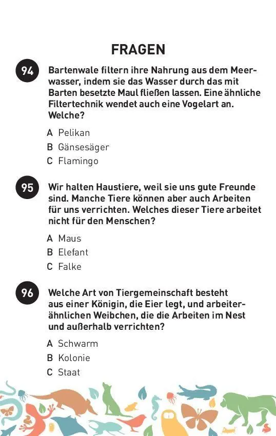 Bild: 9783625194965 | Das große Tier-Quiz I ab 10 Jahren | Taschenbuch | 104 S. | Deutsch