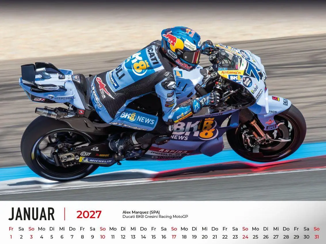 Bild: 9783948794965 | Motorrad Grand Prix Kalender 2027 | Frank Pommer | Kalender | Deutsch