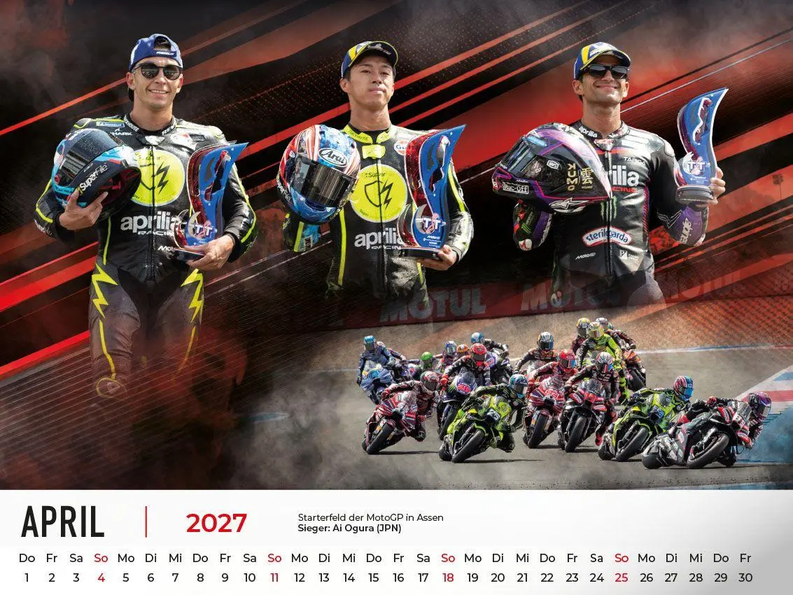 Bild: 9783948794965 | Motorrad Grand Prix Kalender 2027 | Frank Pommer | Kalender | Deutsch