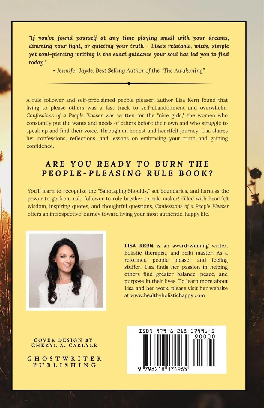 Rückseite: 9798218174965 | Confessions of a People Pleaser | Lisa Kern | Taschenbuch | Englisch