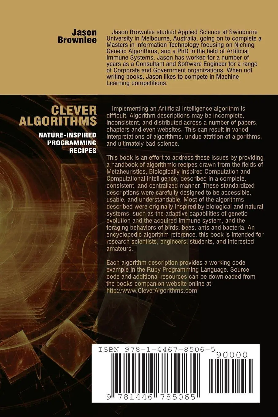 Rückseite: 9781446785065 | Clever Algorithms | Nature-Inspired Programming Recipes | Brownlee