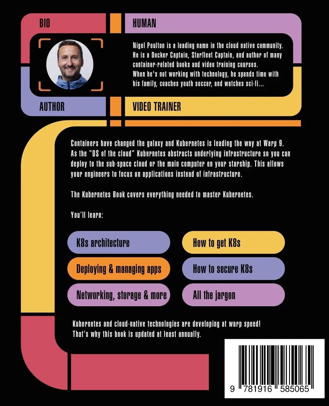Rückseite: 9781916585065 | The Kubernetes Book | Starfleet Edition | Nigel Poulton | Taschenbuch
