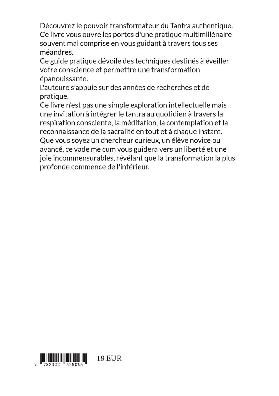 Rückseite: 9782322525065 | Au coeur du tantra | Emma Cataneo | Taschenbuch | Französisch | 2024